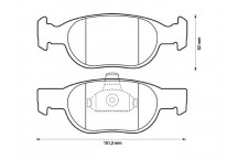 BRK PAD SET FT FIAT 94-06