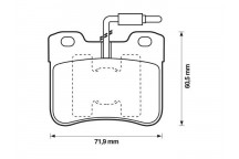 BRK PAD SET FT CITRO?N PEUGEOT 91-97