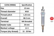 Glow Plug Mitsubishi Nissan 93-07