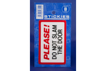 Please Do Not Slam Door Sticker