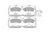 BRK PAD SET R MERCEDES 98-05