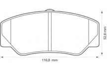 BRK PAD SET FT FORD 78-92