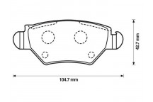BRK PAD SET R CHRYSLER VAUXHALL 91-13