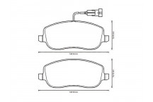 BRK PAD SET FT FIAT PEUGEOT 00-11