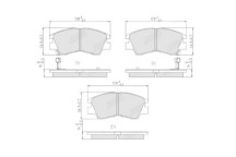 BRK PAD SET FT MITSUBISHI 82-06