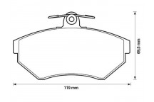 BRK PAD SET FT AUDI SEAT VW 94-02