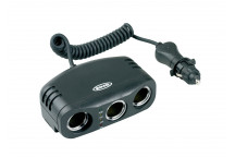 Ring Automotive RMS3 12V 3-Way Socket Adapter - Triple Vehic