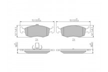 BRK PAD SET FT FIAT 96-14