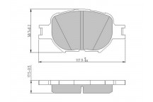 BRK PAD SET FT TOYOTA 98-08