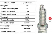Spark Plug Citroen Peugeot Renault 01-16