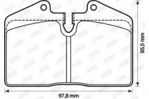Brake Pad Set - Disc Brake Mercedes 82-93