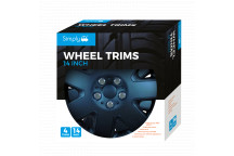 Simply Auto SWT120 Black Prime Wheel Trim Set (14 Inch)