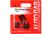 Autobar Mini Blade Fuses 7.5 Amp Pack of 3