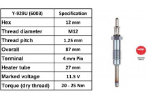 Glow Plug Daewoo Mercedes 95-10