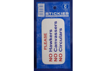 No Hawkers Sticker
