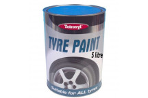 Tetrosyl TYM005 Tyre Paint 5L - Professional Black Tyre Dres