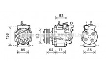 CMPRSSR HOND CIVIC 12-17
