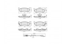 BRK PAD SET R MERCEDES 98-05