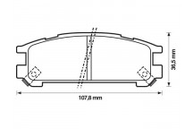 Brake Pad Set - Disc Brake Subaru 89-03