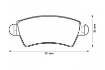 BRK PAD SET FT CITRO?N PEUGEOT 93-09