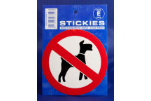 No Dogs Sticker