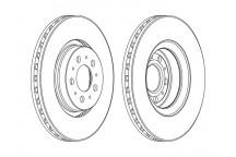 SGL BRK DISC FT VOLV S60 V70 98-10