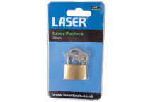 Laser Tools 0497 Brass Padlock 30mm
