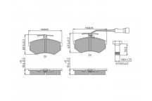 BRK PAD SET FT AUDI 79-00