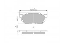 BRK PAD SET FT HONDA 83-95