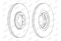 SINGLE BRK DISC FT FORD TRANSIT TOURNEO 00-06