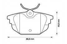 BRK PAD SET R ALFA ROMEO FIAT 77-06