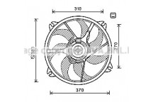 CLG FAN PEUGEOT 406 98-04