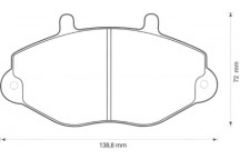 BRK PAD SET FT FORD 91-00