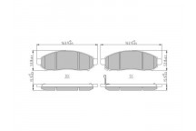 BRK PAD SET FT NISSAN 05-22
