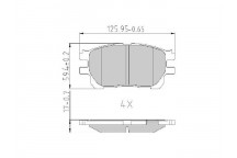 BRK PAD SET FT TOYOTA 00-06