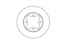 PR BRK DISC FT HOND CIVIC ROVER 600 90-06