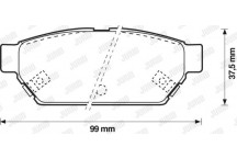 Brake Pad Set - Disc Brake Mitsubishi 88-09
