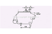 INTERCOOLER LH MERC S600 SL600 03-22