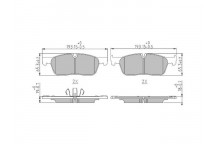 BRK PAD SET FT JAGUAR 15-30