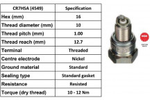 SPARK PLUG CR7HSA MOTOR CYC