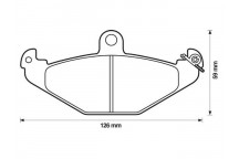 BRK PAD SET R CHRYSLER DODGE RENAULT TESLA 86-16