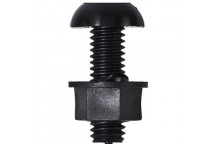 Pearl Automotive PWN627 Number Plate Screws & Nuts - Black