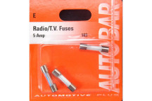 Autobar Radio/TV Fuses 5 Amp Pack of 3