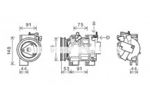 CMPRSSR NISS XTRAIL 07-09