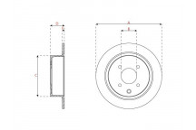 BRK DISC R NISS CUBE TIIDA 07-15