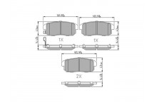 BRK PAD SET R MAZDA NISSAN SUZUKI 97-12