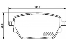 Brake Pad Set - Disc Brake Ford 18-28