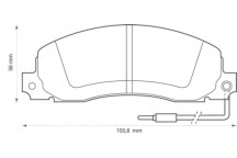 BRK PAD FT RENA R30 TRAFIC VAUX ARENA 80-00