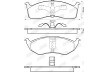 BRK PAD SET FT CHRYSLER DODGE 89-07