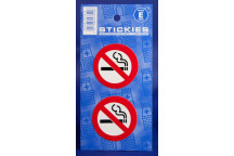 No Smoking Pair Outside Sticker